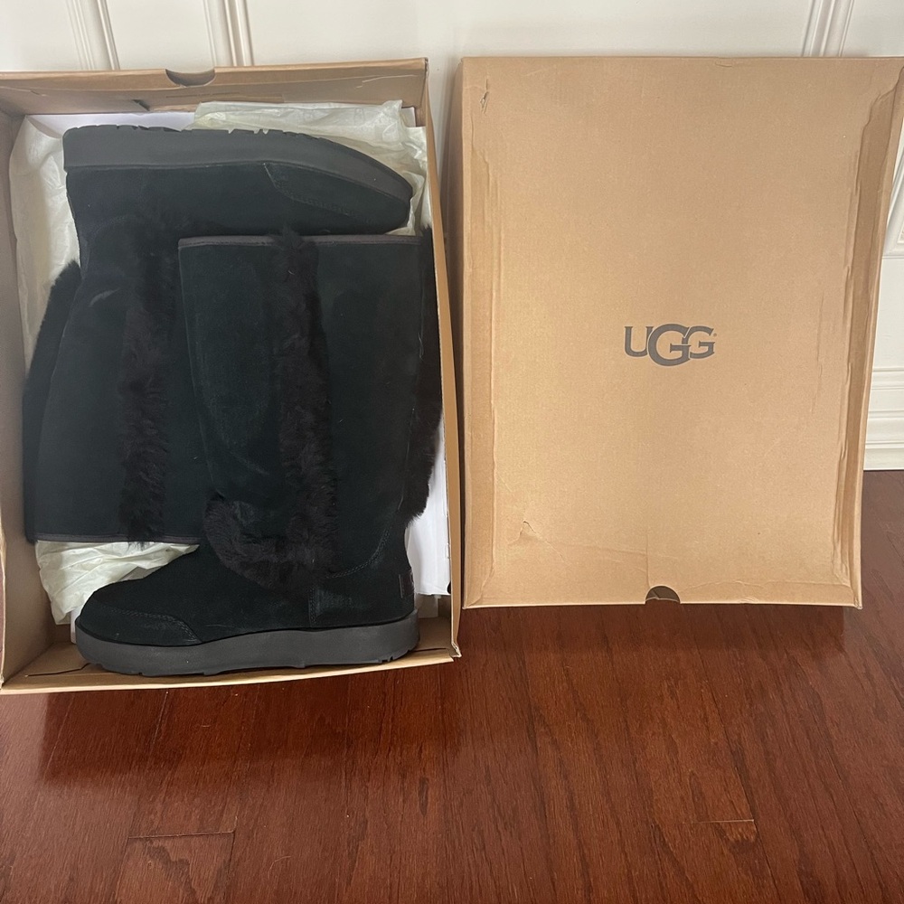 UGG Black Suede Boots